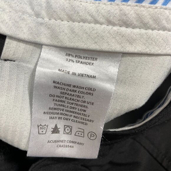 FootJoy Mens 40 x 32 Black Pants Zipper Pockets Nylon Spandex Golf - Picture 5 of 6